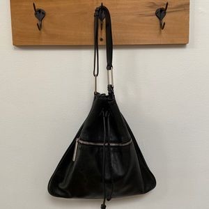 Gucci leather triangle bag